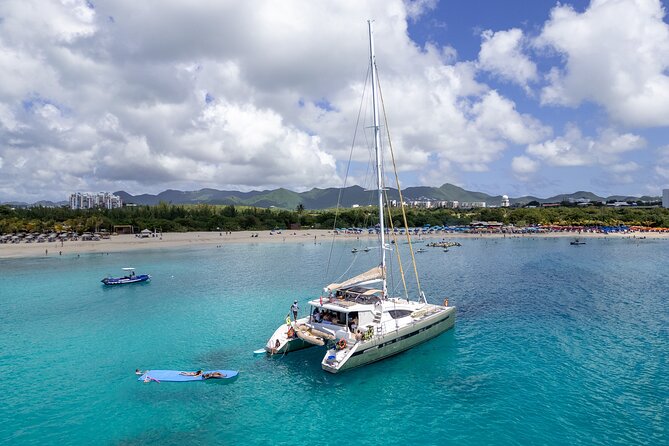 5 Hour Luxury Catamaran Day Sail in Sint Maarten on The Phoenix - Mullet Bay is the main swimming session