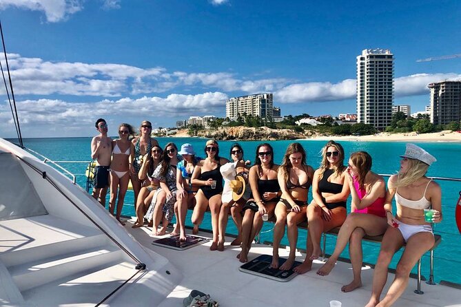 5 Hour Luxury Catamaran Day Sail in Sint Maarten on The Phoenix - Little Bay brings the first real water stop