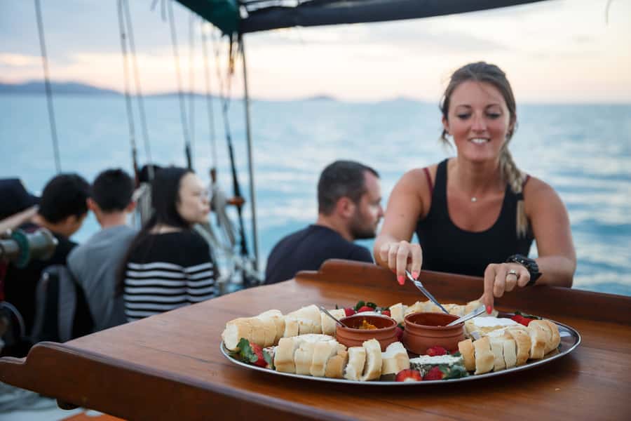 Airlie Beach: Providence Whitsundays Tallship Sunset Sail - The platter: good for nibbles, not dinner