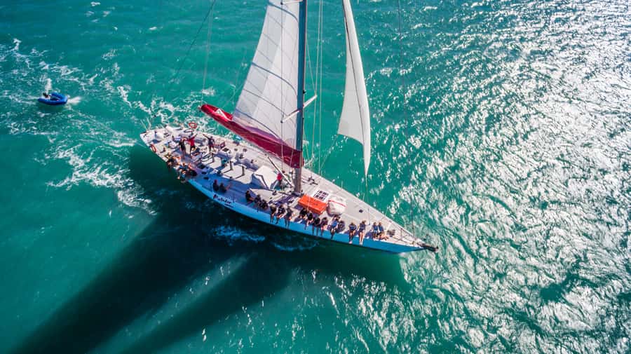 Airlie Beach: Whitsunday Islands 2-Day Sailing Tour - Whitehaven Beach before the crowds