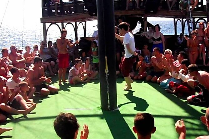 Alanya All Inclusive Pirate Boat Trip With Hotel Transfer - Swim stops in the Mediterranean