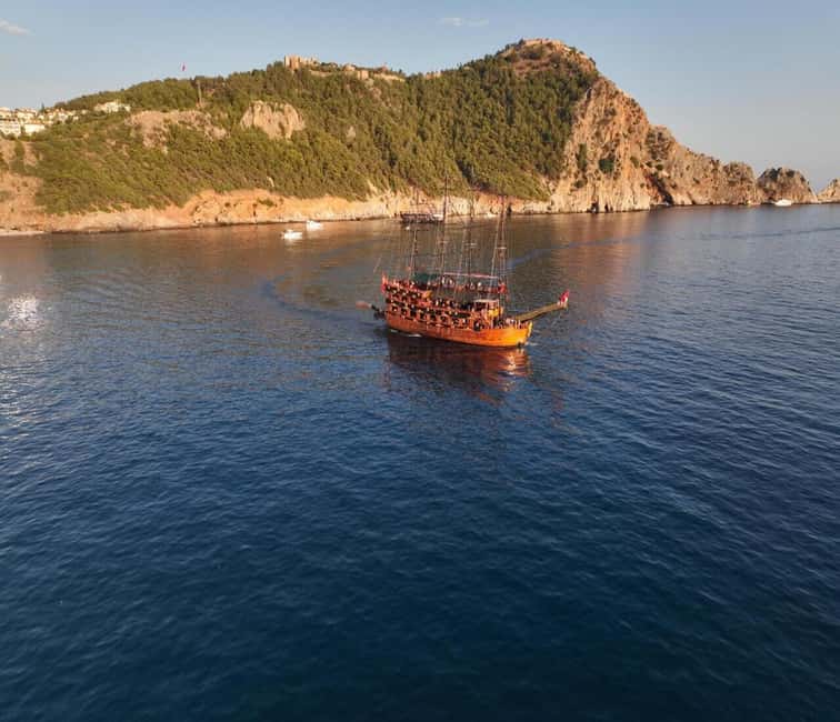 Alanya: Luxury Pirate Boat with Lunch & Unlimited Drinks - Boarding the Grand Troys07 in Alanya