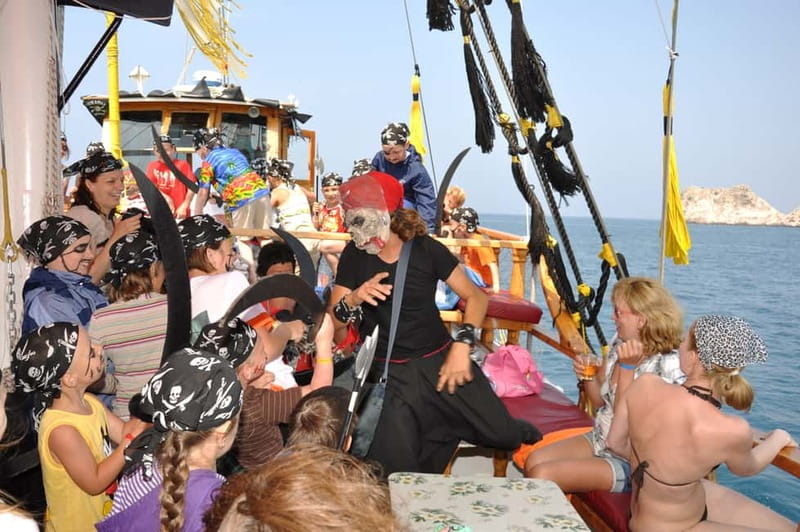 Alanya: Party Pirate Boat Trip w/Meal, Drinks, Pickup Option - Swimming along Alanya’s Mediterranean coast