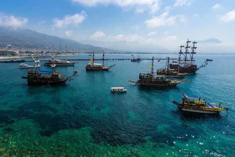 Alanya: Pirate Boat with Transfer, Lunch & Soft Drinks - Lunch on board: filling, simple, and not a food tour
