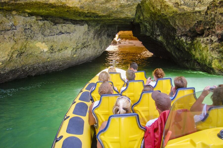 Albufeira: Benagil Caves & Dolphin Watching Speed Boat Tour - The Algarve coastline between Albufeira and Benagil