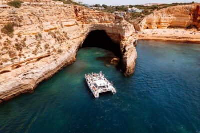 Caves and Coastline Catamaran Cruise to Benagil