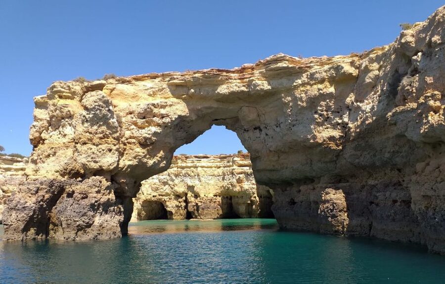 Albufeira: Coastline and Benagil Caves Tour by Catamaran - Reaching Benagil Cathedral Cave