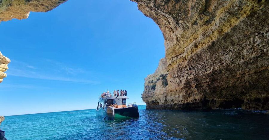Albufeira: Coastline and Benagil Caves Tour by Catamaran - Starting at Albufeira Marina