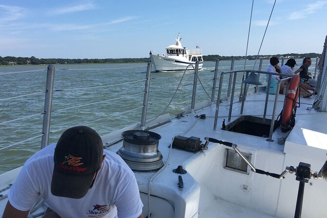 America's Cup 12-Meter Yacht Afternoon Sail from Hilton Head - Dolphins, wind, and the luck of the afternoon