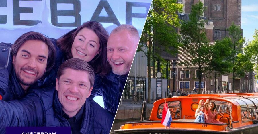 Amsterdam: Canal Cruise and Entrance to Xtracold Icebar - Audio commentary in 19 languages
