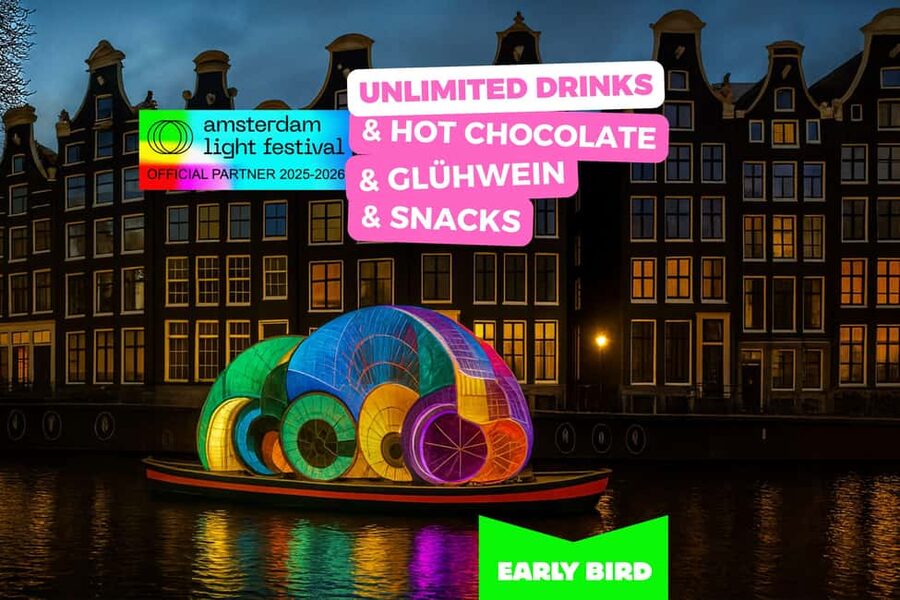 Amsterdam: Light Festival Cruise + Stroopwafel & Hot Choco - Key things to know before booking