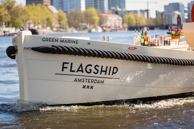 Amsterdam: Saloon Boat Cruise + Unlimited Drinks & Bite option - The Opera House and the Stopera