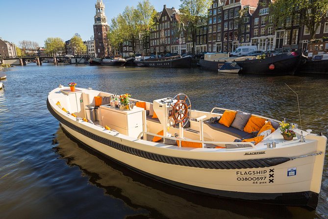 Amsterdam: Saloon Boat Cruise + Unlimited Drinks & Bite option - The UNESCO canal ring from the water