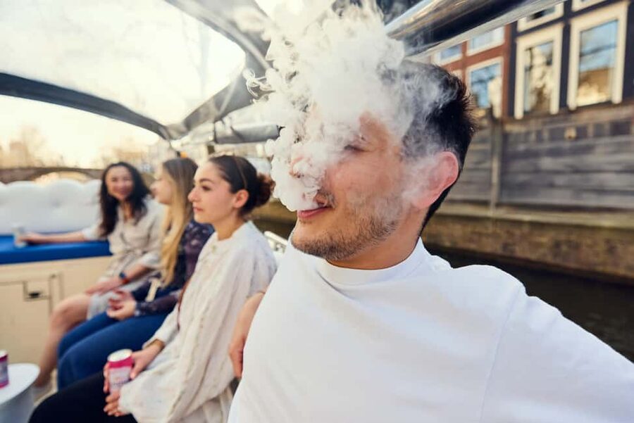 Amsterdam: Smoke & Cruise on covered Cannabis Boat With Bar - What makes this Amsterdam cruise different