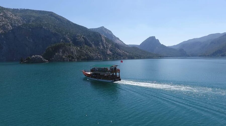 Antalya: Green Canyon Boat Trip with Lunch & Soft Drinks - Swimming in cool, clear water