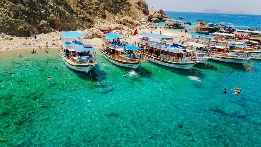 Antalya/Kemer: Suluada Island Small-Group Boat Tour w/ Lunch - Boarding the Boat in Adrasan