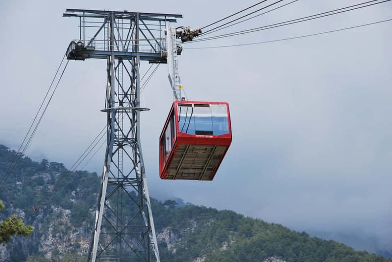 Antalya: Old City Tour w/Boat Trip, Cable Car & Waterfalls - Riding the Olympos Cable Car to 2,365 meters