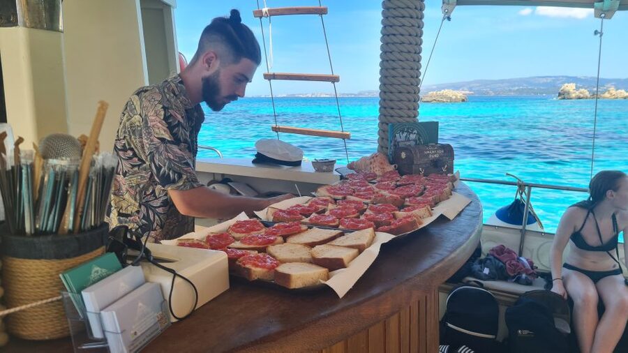 Argostoli: Full-Day Traditional Boat Cruise with Lunch - Leaving Argostoli Harbour for a full day at sea