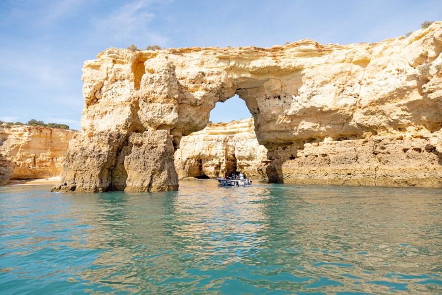 Armação de Pêra: Benagil Caves and Secret Beaches Boat Trip - Benagil Cave is the final major reveal