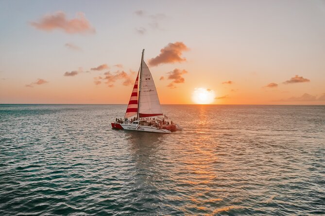 Aruba Sunset Sail with Appetizers and Open Bar - The first stretch along Aruba’s coast