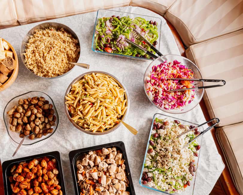 Athens Day Cruise: Agistri, Moni & Aegina + Lunch & Drinks - Lunch on deck, with Greek flavors