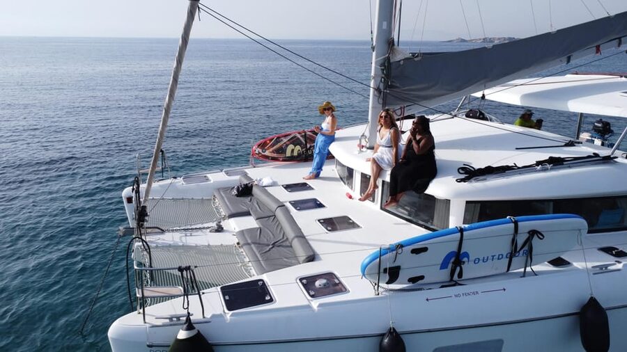 Athens: Riviera Catamaran Tour with Fresh Meal and Drinks - A sea day from Alimos Marina