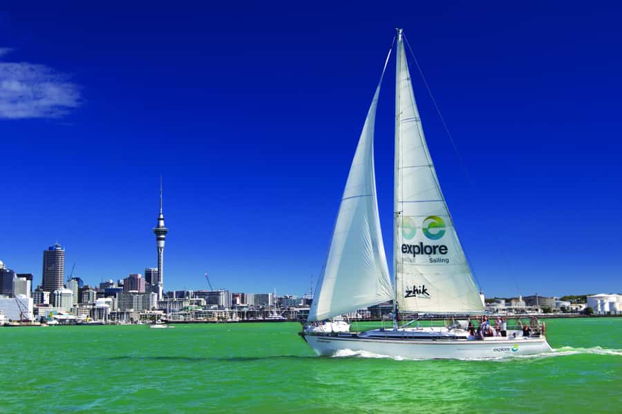 Auckland Harbour 1.5-Hour Sailing Cruise - Under the Harbour Bridge