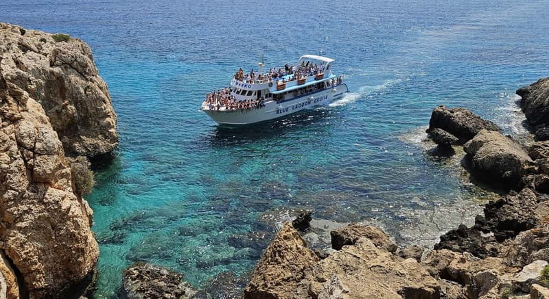Ayia Napa: Blue Lagoon & Turtle Cruise with Optional Lunch - Sea caves and Cape Greco: the scenic opening