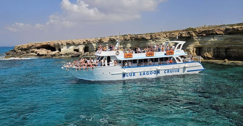 Ayia Napa: Blue Lagoon & Turtle Cruise with Optional Lunch - Turtle Cove near Konnos Beach