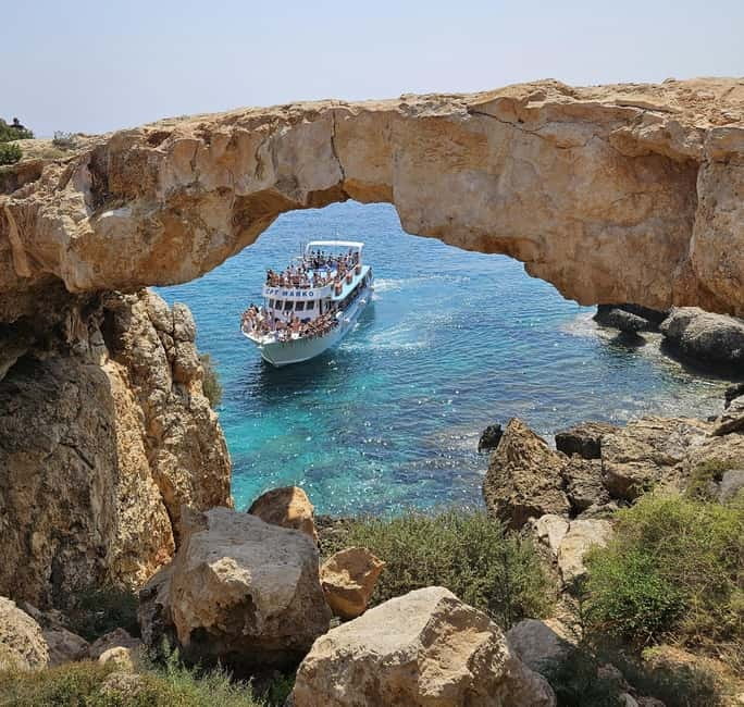 Ayia Napa: Blue Lagoon & Turtle Cruise with Optional Lunch - Leaving Ayia Napa Harbour on Cpt Marko