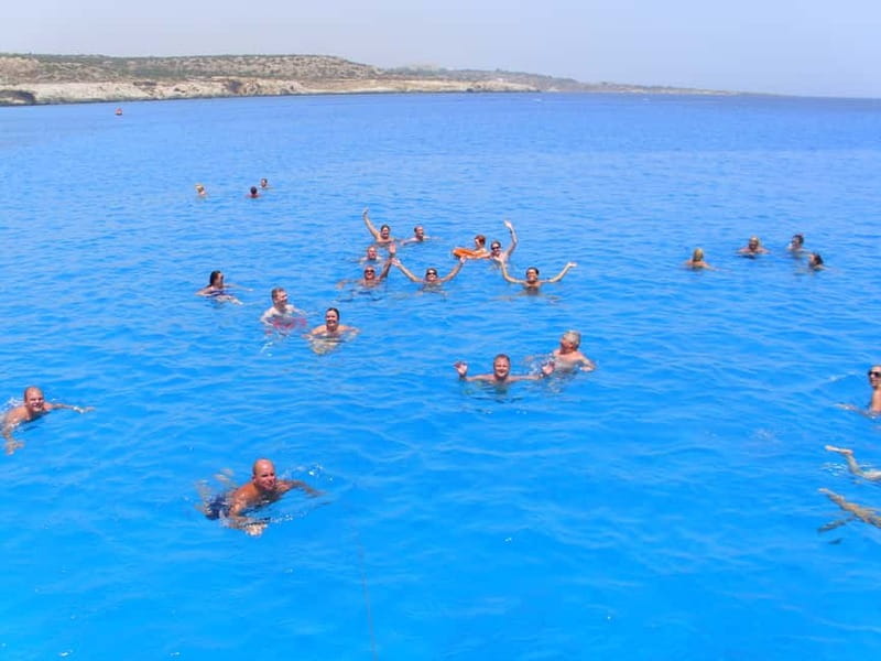 Ayia Napa: Lazy Day Cruise, Turtle Cove, Blue Lagoon & Lunch - The coastal views toward Protaras and Famagusta