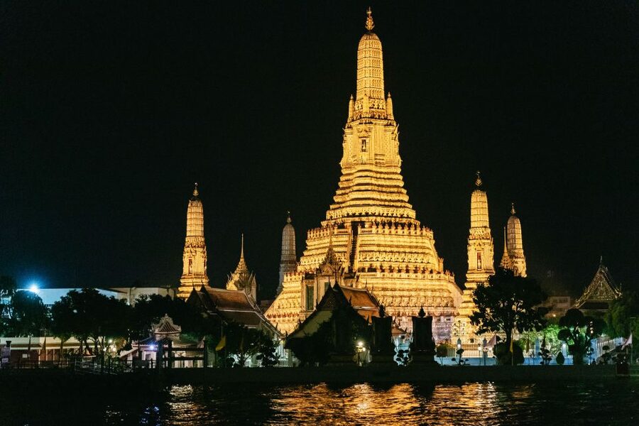 Bangkok: River Dinner Cruise on the Chao Phraya Princess - The Chao Phraya Princess at night