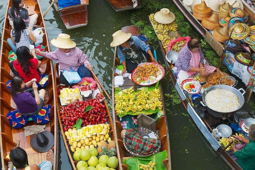 Bangkok: Train Market & Floating Market with Boat Ride - Maeklong Railway Market and the train at close range