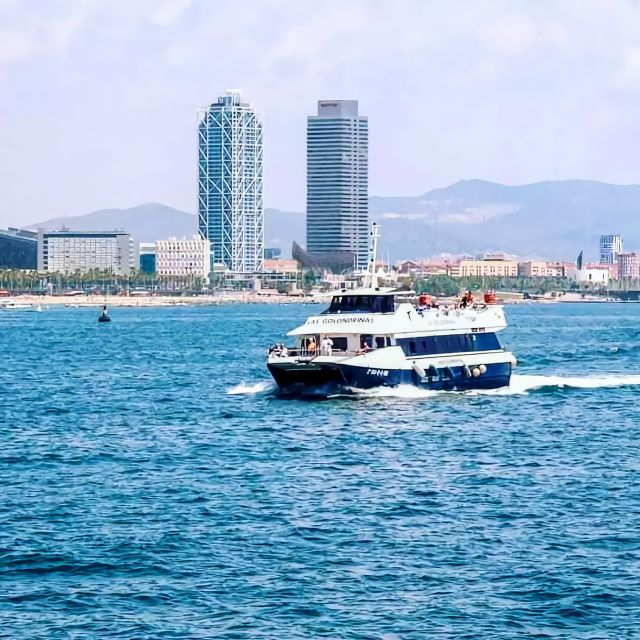 Barcelona: Boat Tour in Las Golondrinas - The Skyline and Beaches Ride along nine miles of coast