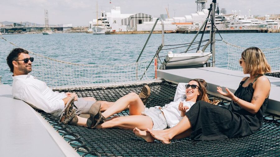 Barcelona: Daytime or Sunset Catamaran Cruise with Music - What you will see from the catamaran