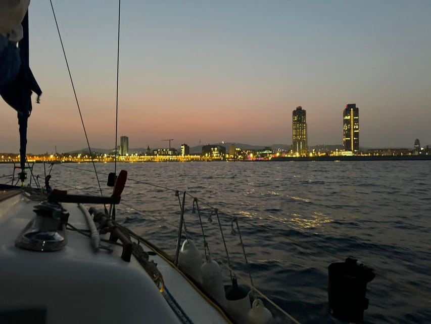 Barcelona: Sunset Sailboat Cruise with Drinks and Snacks - Setting out from Mooring 901