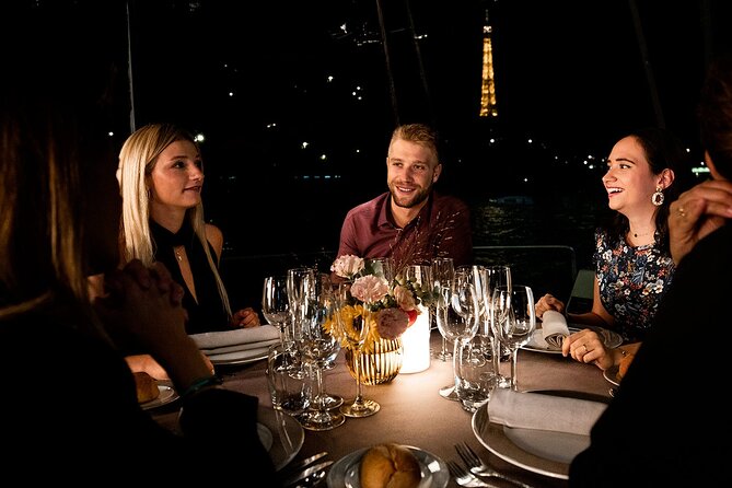 Bateaux Parisiens Seine River Gourmet Dinner & Sightseeing Cruise - The Seine route, from the Eiffel Tower to the historic center