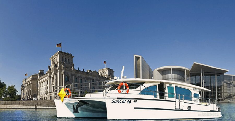Berlin: Solar Powered Sunset Catamaran Cruise & Audio Guide - Berlin Central Station and the House of World Cultures