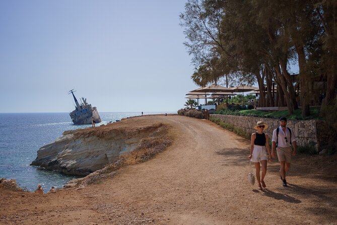 Blue Lagoon (Akamas) Bus & Boat Tour with Water Slide from Paphos - Edro III: a quick stop with a strong photograph