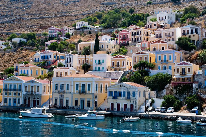 Boat Trip to Symi Island with swimming stop at St George Bay - Leaving Rhodes for St George Bay
