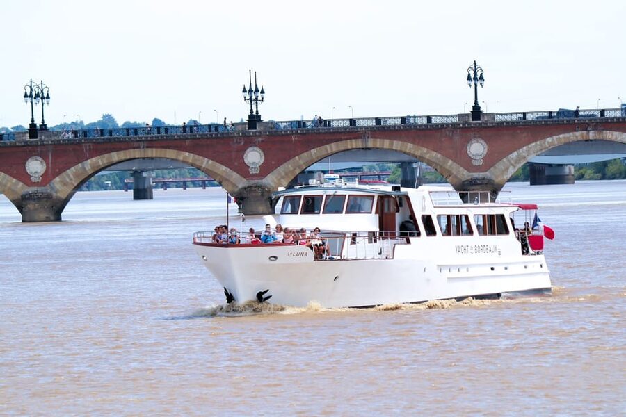 Bordeaux: River Garonne Cruise with Glass of Wine and Canelé - Wine, canelé, and the open bar