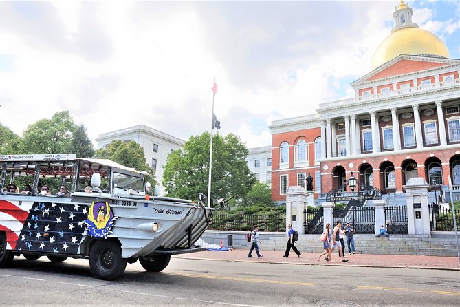 Boston Duck Boat Sightseeing City Tour with Cruise Along Charles River - Quincy Market, Boston Public Market, and the old center