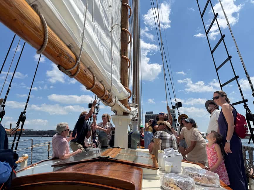 Boston: Tall Ship Harbor Sail - Leaving Fan Pier Marina for Boston Harbor