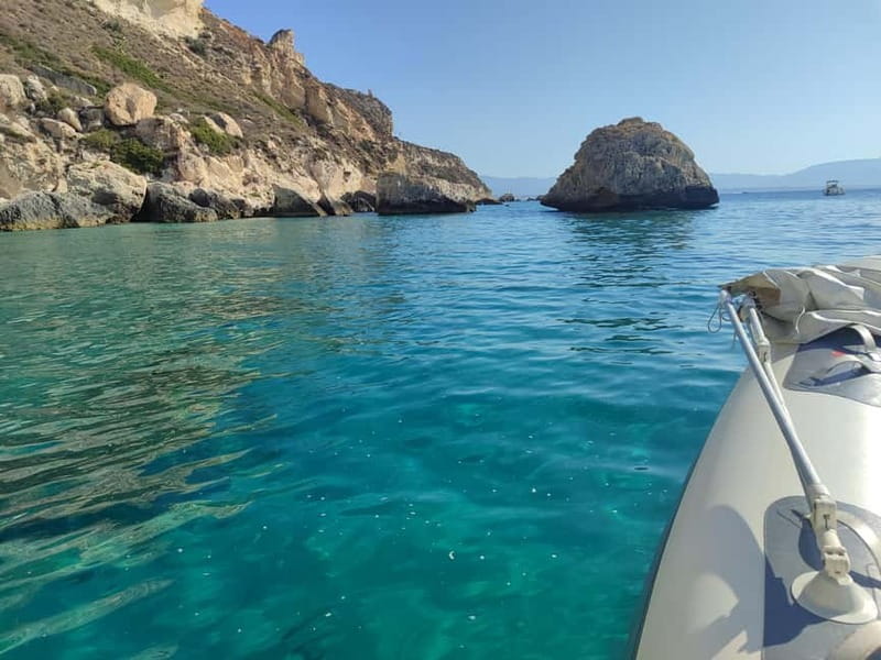 Cagliari: Devil's saddle boat tour, 4 stops and prosecco - Poetto Beach and the ride home