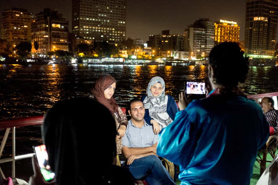Cairo: Nile Sunset Dinner Cruise, Show & Optional Transfer - Sunset views and Cairo after dark