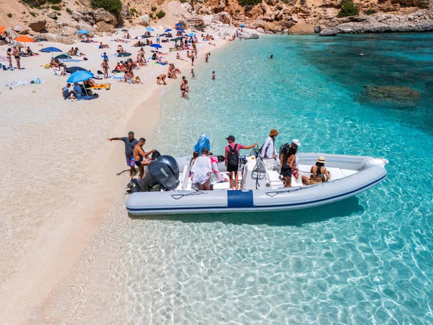 Cala Gonone: Gulf of Orosei Dinghy Cruise with Swim Stops - Beach stops at Cala Mariolu, Cala Biriola, and Cala Luna