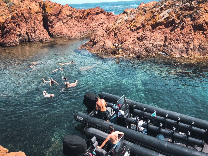 Cannes: Estérel Massif Boat Excursion - Red cliffs, calanques, and the first swimming stop