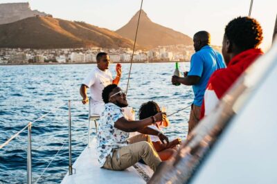 Sunset Catamaran Cruise on Table Bay with Bubbles