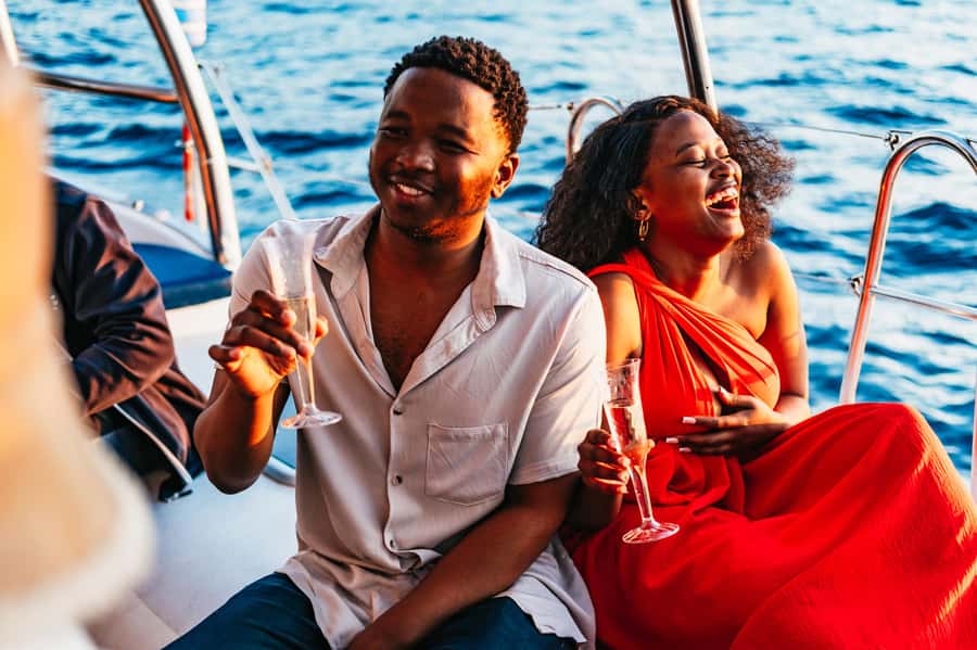 Cape Town: Sunset Catamaran Cruise on Table Bay with Bubbles - Milnerton Lighthouse and the first open-water views