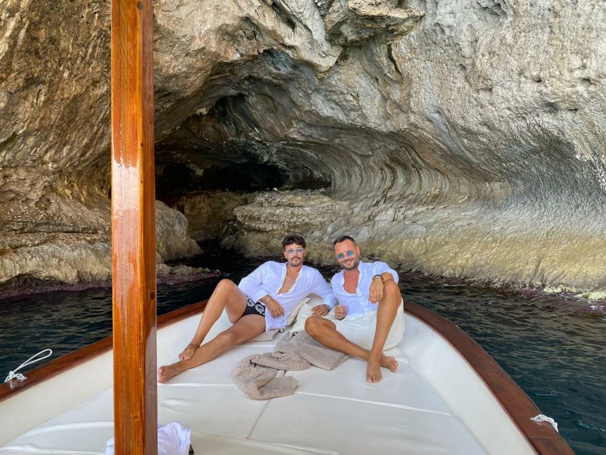 Capri: Island and Grottos Boat Cruise with Snacks and Drinks - Swimming, snacks, and limoncello